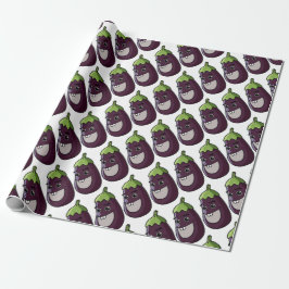 Lycklig aubergine presentpapper