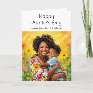 Lycklig Auntie's Day Fjärde Söndag i juli Kort