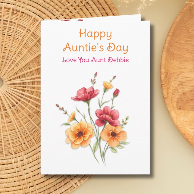 Lycklig Auntie's Day Kort (Skapare uppladdad)
