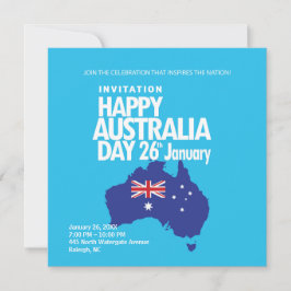 Lycklig Australien Dag 26 januari Modern Julkort