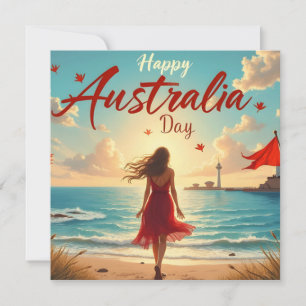 Lycklig Australien-dagen