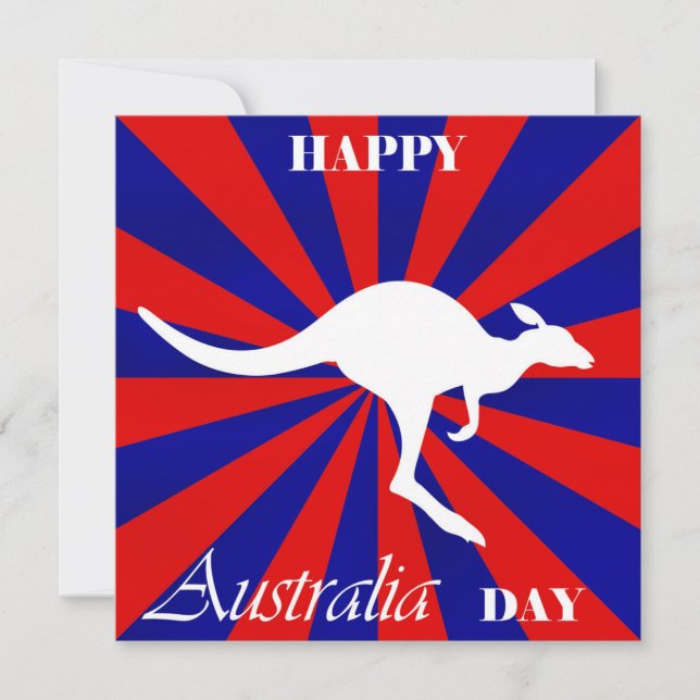 Lycklig Australien-dagen Julkort (Framsida)