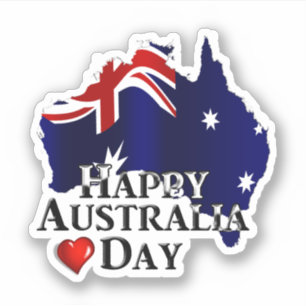 Lycklig Australien-dagen Klistermärken