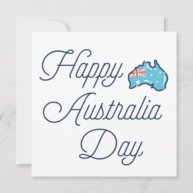Lycklig Australien-dagen // Novelty Australiendage Kort (Framsida)