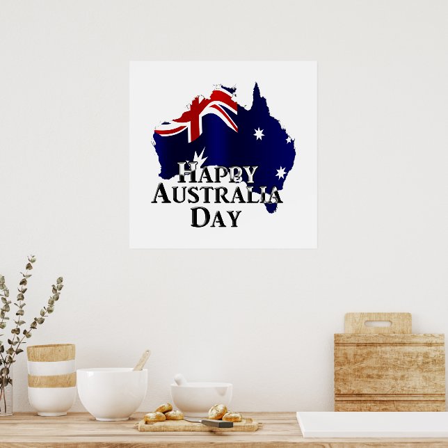 Lycklig Australien-dagen Poster (Kök)
