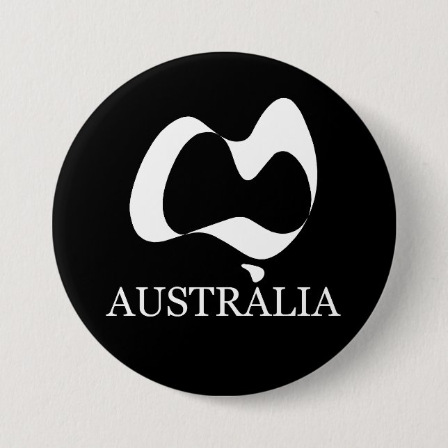 Lycklig Australien Knapp (Framsida)