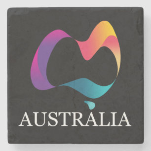Lycklig Australien Stenunderlägg