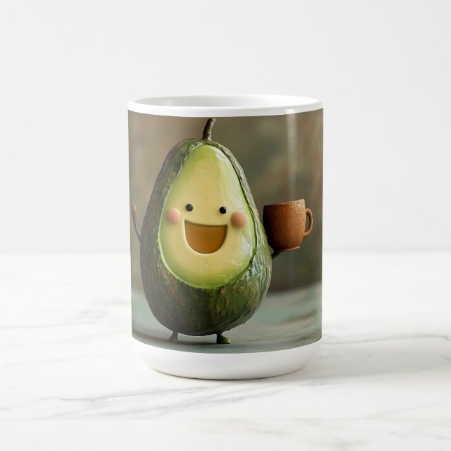 Lycklig Avocado Enjoying a Kopp i Tea (Center)