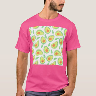 Lycklig Avocado Mönster Classic TShirt T Shirt