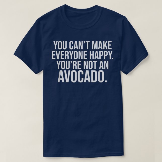 lycklig avocado t shirt (Design framsida)