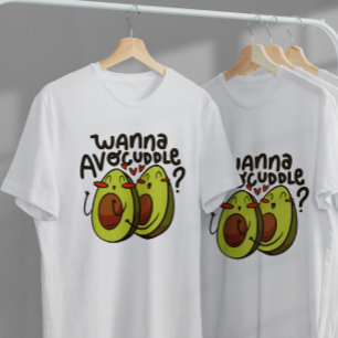 Lycklig Avocado Tecknad Food T Shirt
