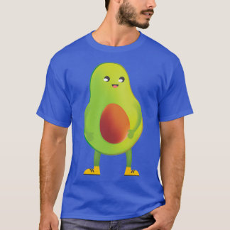 Lycklig Avocado vegan-fruktmatgåva söt kärlek T Shirt