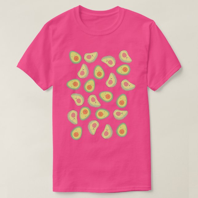 Lycklig Avocados T Shirt (Design framsida)
