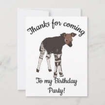 Lycklig B-dagars Baby Okapi-djur