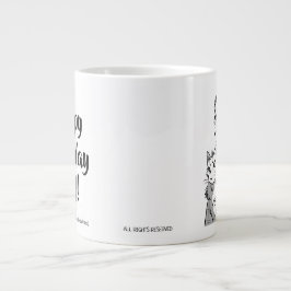 Lycklig B-dagars Pappa av RoseWrites Specialty Mug Jumbo Mugg