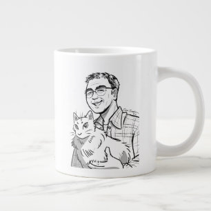 Lycklig B-dagars Pappa av RoseWrites Specialty Mug Jumbo Mugg
