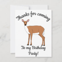 Lycklig B-day Doe Hjort Animal