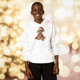 Lycklig Baby jul Elf Boy's Hoodie T Shirt