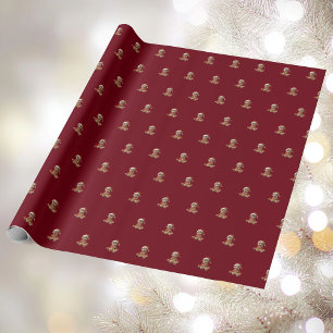 Lycklig Baby-julafton Elf Wrapping Papper Presentpapper