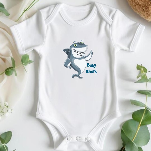 Lycklig Baby Shark T Shirt (Skapare uppladdad)