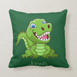 Lycklig Baby T-Rex Dinosaur Kudde
