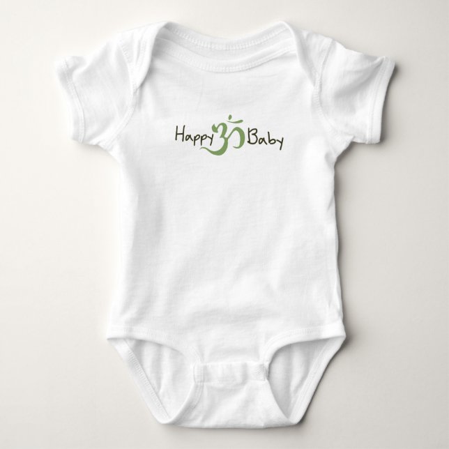 Lycklig Baby T Shirt (Framsida)