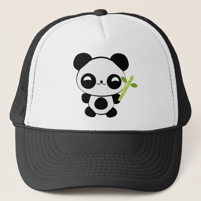 Lycklig babyPandahatt Truckerkeps (Framsida)