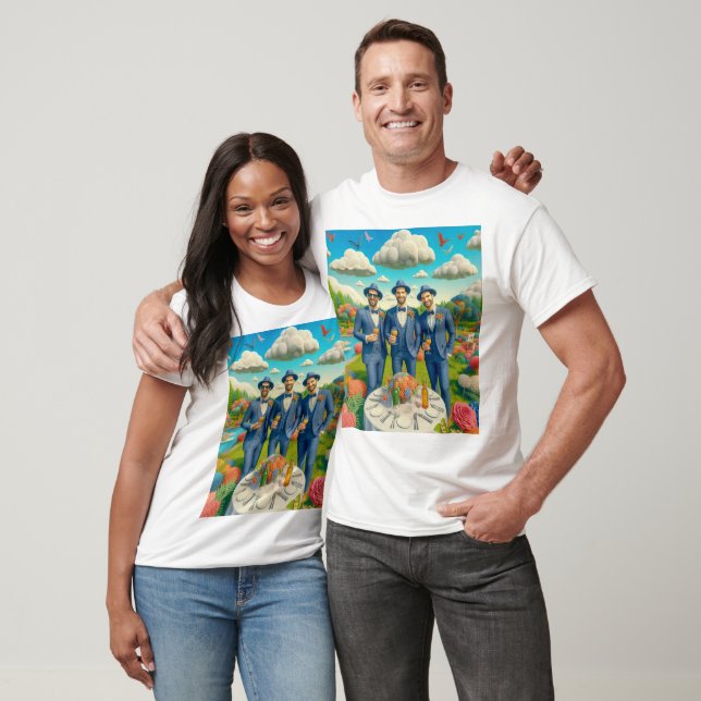 Lycklig Bachelor Party Charm T Shirt (Unisex)