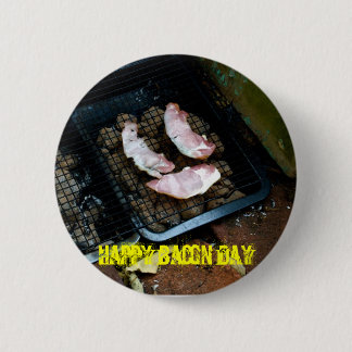 Lycklig bacondag knapp
