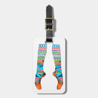 Lycklig balettmärkre bagagebricka