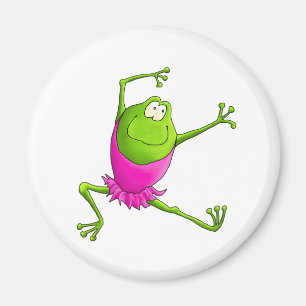 Lycklig Balle Frog Magnet