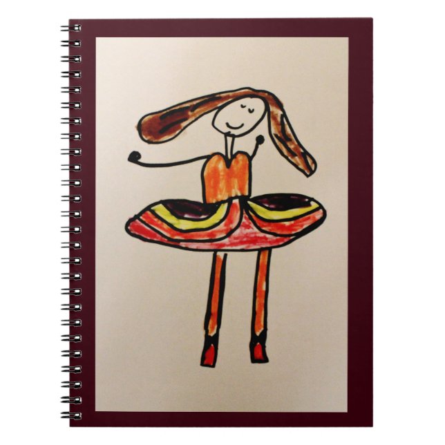 Lycklig Ballerina Anteckningsbok (Framsidan)
