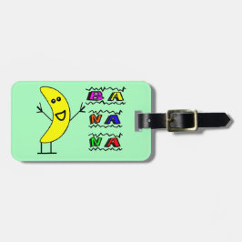 Lycklig banan bagagebricka