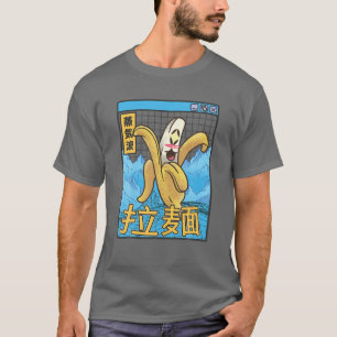 Lycklig Banana Digital Japan Stil 80S Otaku Vaporw T Shirt