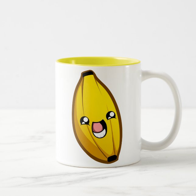 Lycklig bananmugg Två-Tonad mugg (Höger)