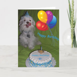 Lycklig Barkday Kort