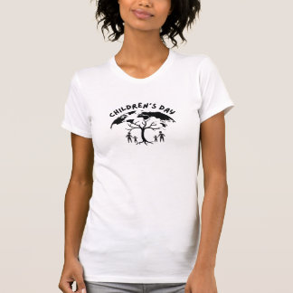 Lycklig Barns dag Träd World Graphic Tee