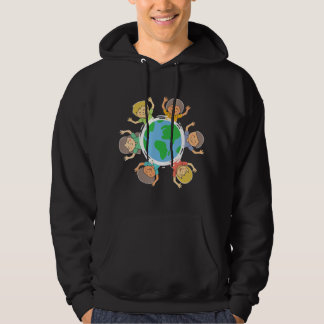 Lycklig Barns miljöskyddsdag Hoodie