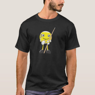 Lycklig basebollspelare för Billiard nio T Shirt
