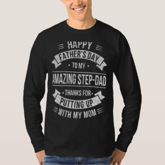 Lycklig bästa Bonus Pappa någonsin för stepfat T Shirt