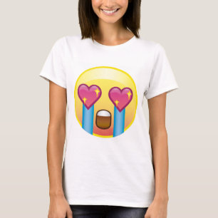 Lycklig bästa Emoji Fangirl för upphetsad Tee Shirt