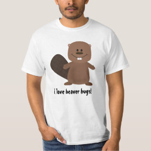 Lycklig bäver tee shirt