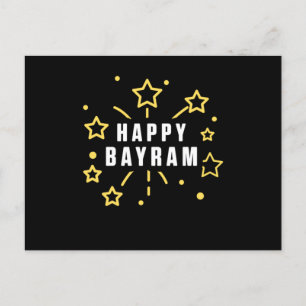 Lycklig Bayram Islam Muslim Allah Mosque Gud Gift Vykort