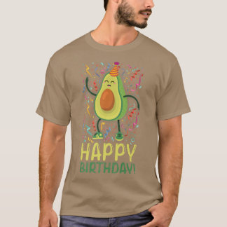 Lycklig Bday Funny Guacamole Vegan Avocado Birthda T Shirt