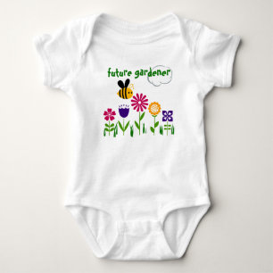 Lycklig Be Blomsterträdgård FRAMTIDA GARDENER Tee Shirt