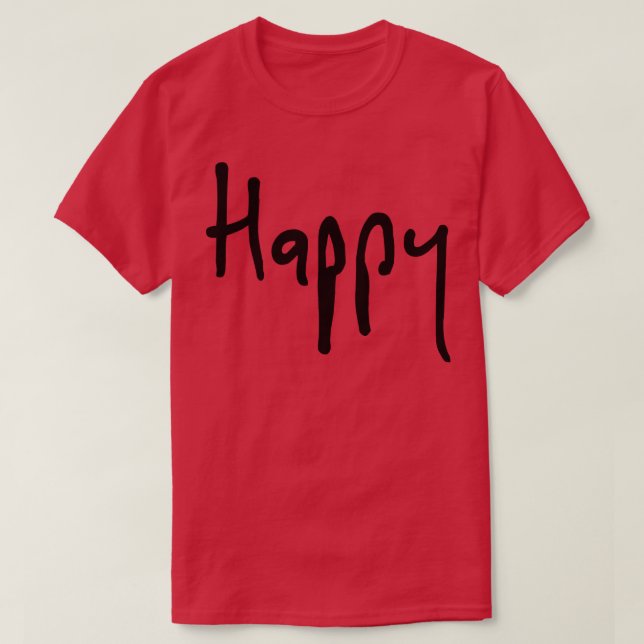 Lycklig BE Lycklig och sjömil T Shirt (Design framsida)