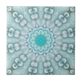 Lycklig Beach Flower Fantasy Geometric Bathroom Ti Kakelplatta
