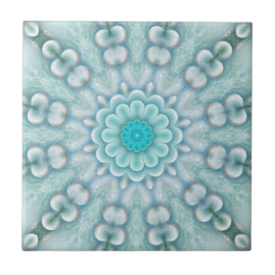 Lycklig Beach Flower Fantasy Geometric Bathroom Ti Kakelplatta