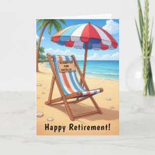 Lycklig Beach Pension Personlig Card Kort