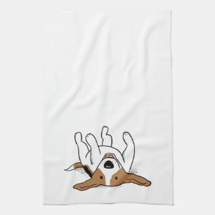 Lycklig Beagle Tecknad hund Cute Pets Animal Lover Kökshandduk